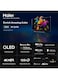 Haier 55 Inch QLED 4K UHD Smart Google TV, Front Speaker, Dolby Vision IQ &amp; ATMOS, Native 120Hz Refresh Rate, Full Array Local Dimming, HDR 10, Game Mode, Metallic Bezel-less Design, H55S900UX, Black