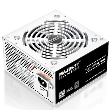 Majesty Power Supply 700W, 80+ Efficiency, Non-Modular, Low Noise, ATX Compatible, 105&deg;C Capacitors, 3 Year Warranty, White