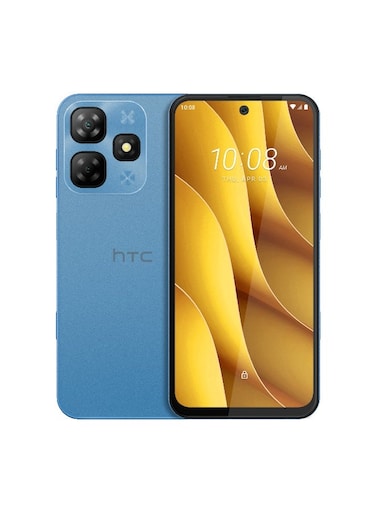 إتش تي سي - وايلدفاير E7 4G بشريحتين 6+12 جيجابايت رام 256 جيجابايت أزرق فاتح إصدار الشرق الأوسط
