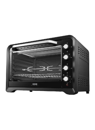 Haam Oven With Grill And Fan - 80 Liters - Black - 2400 Watt - Non-Stick - HMTO80L-19