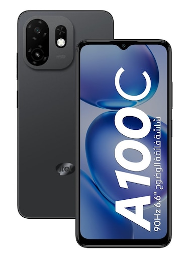 آيتل - A100C أسود نقي 2.4 جيجابايت رام 64 جيجابايت 4G إصدار الشرق الأوسط