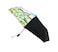 3 Fold Black Color UV Protect Umbrella with Paris Print