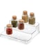 Idesign Crisp Plastic Stadium Spice Rack, 3-Tier Organizer For Kitchen Pantry, Cabinet, Countertops, Vanity, Office, Craft Room, 9.6" X 0.55" 3.47