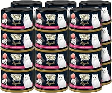 Purina Fancy Feast Royale Cat Wet Food Whitemeat Tuna Affair with Seafood Strips 85g- Pack of 24