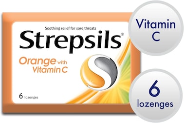 Strepsils Vitamin C 24 Lozenges - Orange