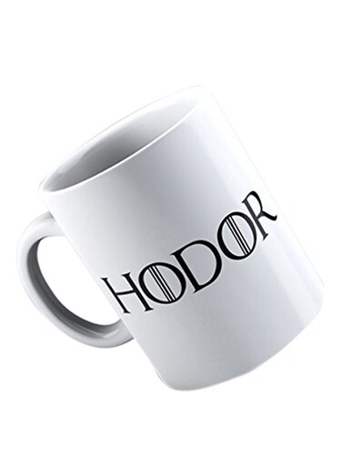 Your Wall Hodor Game of Thrones Coffee Mug White/Black