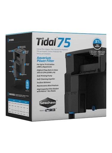 فلتر كهربائي لحوض السمك أسود