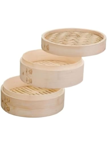 Ibili Steamer Set, Bamboo, Brown, 20 cm