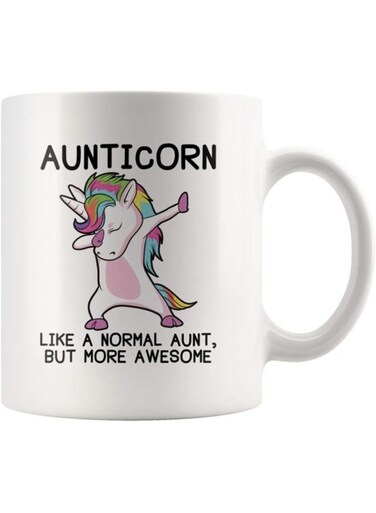 Your Wall Unicorn Aunt Gift Mug &acirc;&euro;&ldquo; Best Aunticorn Ever Gifts From Niece Or Nephew &acirc;&euro;&ldquo; Birthday Or Mothers Day Gift Idea For Aunts, Mother, Grandma Gift Mug By Spoil Your Wall
