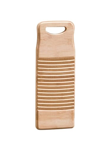 Cabilock Wooden Washboard Washing Board Manual Laundry Board Anti- slip Laundry Cleaning Board (Size 2)