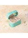 Small Jewelry Ring Box Travel Jewelry Ring Storage Case for Earrings Rings Organize (blue)