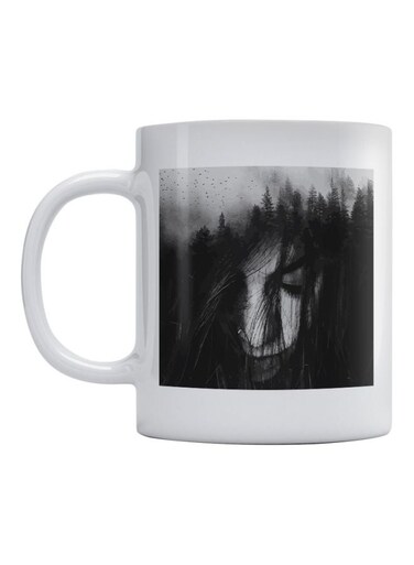 Sad Printed Mug White/Black