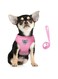 FEimaX No Pull Dog Harness and Leash Set, Soft Mesh Adjustable Lightweight Puppy Harnesses with Reflective Strap, Escape Proof Small Dog Cat Vest for Outdoor Walking