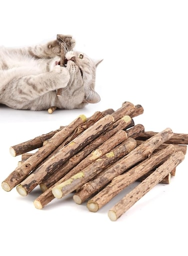Mumoo Bear Cat Catnip Toys for Cats, Cat nip Toy Sticks Natural Matatabi Kitten Chews Toy Dental Treats Teething Stick for Cats,Pack of 20 pcs