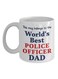 World'S Best Police Officer Dad Mug White