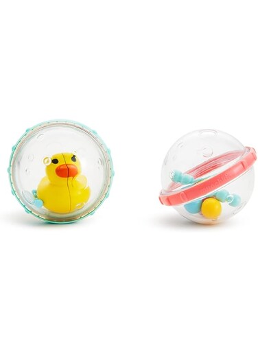 Munchkin Float &amp; Play Bubbles, bath toy, bath activity fun, colorful toy to keep kids engaged, infant/baby/toddler/kids, 4 months and above, pack of 2.