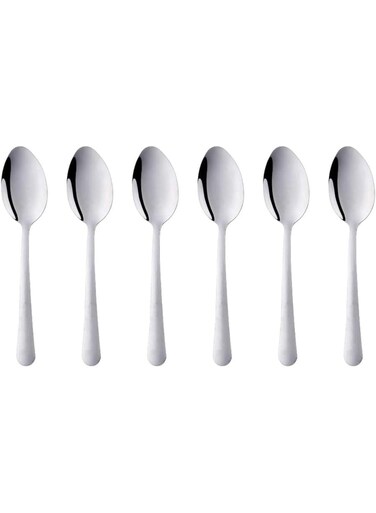6-Piece Stainless Steel Dinner Spoons Heavy-duty Spoons Cutlery Set