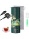 Portable Travel Kettle with 4 Temperature Settings, Travel Electric Tea Kettle, 304 Stainless Steel Personal Hot Water Boiler, Auto Off, Small Kettle for Travel and Coffee Gift Women, Green Peacock