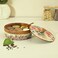 Wooden Pastel Flora Enamel Coated Masala Box for Kitchen   Spice Box   Spice Jars   Spice Rack &amp; Masala Dani Organizer Storage Box with 7 Containers and 1 wooden spoon (8.3x4.2 inch)