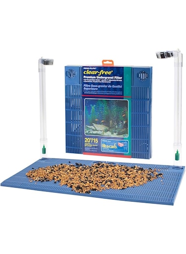 Penn-Plax Clear-Free Premium Under Gravel Aquarium Filter (Ugf) &ndash; Freshwater And Saltwater Safe &ndash; Suitable For 15 &ndash; 20 Gallon Tanks