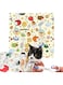 nalaina Cat Grooming Wrap, Self-Adherent Soft Cat Blanket to Wrap, Magic Pad - Self-Adhesiv, Anti Bite, Anti Scratch, Anti Escape Sedative Bag, Comfortable and Safe, 55 * 55CM (Within 9lbs)