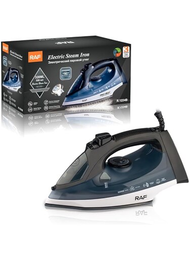 Beauenty Home Steam Iron for Clothes - Non-Stick Soleplate - 2200W Clothes Iron - Textile Iron Long Cord Adjustable Thermostat Control, Overheat Safety Protection &amp; Variable Steam Control