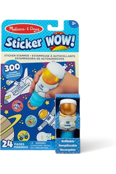 Melissa &amp; Doug Sticker WOW Stamper &amp; Activity Pad - Astronaut