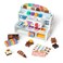 Melissa &amp; Doug Chocolate Factory &ndash; 22-Piece Wooden Pretend Play Candy-Making Set With Molds, Toppings, Tools &amp; Packaging &ndash; Fine Motor Skills, Role-Play &amp; Imaginative Fun for Kids Ages 3+, MD50216
