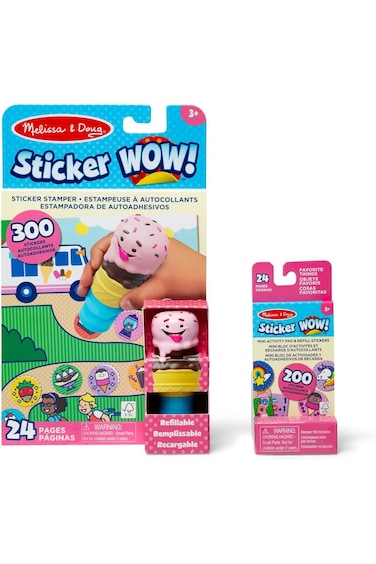 Melissa &amp; Doug Sticker WOW! Ice Cream Bundle