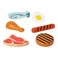Melissa &amp; Doug Wooden Food Groups Play Set &ndash; Protein &ndash; 9-Piece Pretend Play Set With Meat, Fish, Chicken, Eggs &amp; More &ndash; Educational Wooden Toy for Kids Learning About Nutrition Ages 3+, MD95208