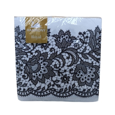 Harmony Royal 2-Ply Table Napkins (40x40cm) - Elegant &amp; Durable, 20-Piece Set for Dining &amp; Events