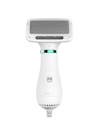 Eacam Pet Hair Dryer 2 in 1 Pet Grooming Hair Dryer, Dog Slicker Brush Pet Grooming Brushes for Small Medium Dogs Cats EU Plug
