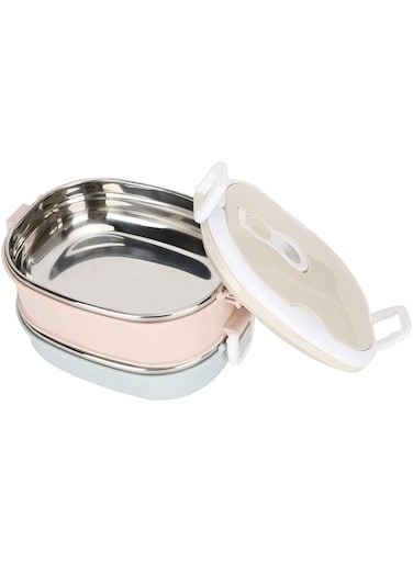 Sleet Stainless Steel Thermal Lunch Box, Portable Insulated Leakproof Hot Lunch Container for Kids