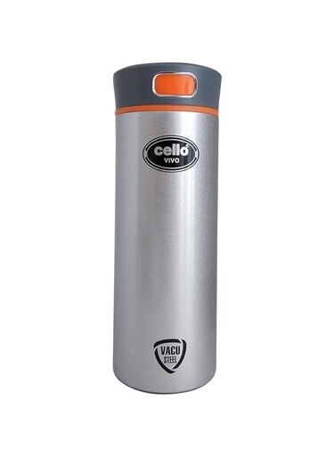 Cello Vivo Stainless Steel Flask, Silver, 400 Ml