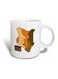 Colourful Flag And Map Of The Republic Of Kenya Printed Mug White/Brown/Beige