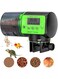 Automatic Fish Feeder Electric Auto Fish Food Feeder 360&deg;Rotatable Moisture-Proof Timer Dispenser for Aquarium or Small Fish Turtle Tank, Auto Feeding on Vacation or Holidays (Green)