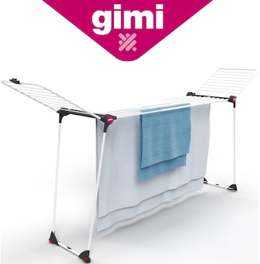 Gimi Dinamic 30m Clothes Airer - Versatile Italian Drying Rack with Extendable Grid and 30 Meter Hanging Surface