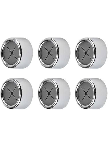 Wisfunlly 6 Pieces Kitchen Towel Hooks, Self Adhesive Wall Dish Towel Holder, Round Hand Towel Holder for Kitchen Cabinet Bathroom Home for Hanging Hand Towel Dish Rag Rack Hook No Drilling Required