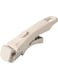 Removable Handle for Pots and Pans - Universal Detachable Pan Handle Replacement - Heat-Resistant Plastic, Stainless Steel, Silicone - Cream White