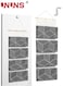 Over Door Hanging Storage Bags,Wall Mount Closet Organizer,4 Big Pockets Linen Cotton Fabric Hanging Shelves,Multi-Functional Organizer For Living Room Bedroom Bathroom File Magazine,Black 80x30cm