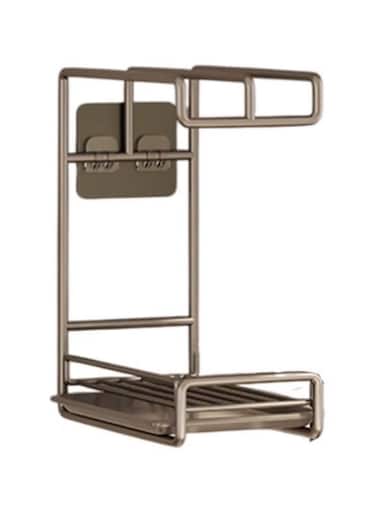 Punch-Free Stainless Steel Kitchen Rag Rack &acirc;&euro;&ldquo; Wall-Mounted or Countertop