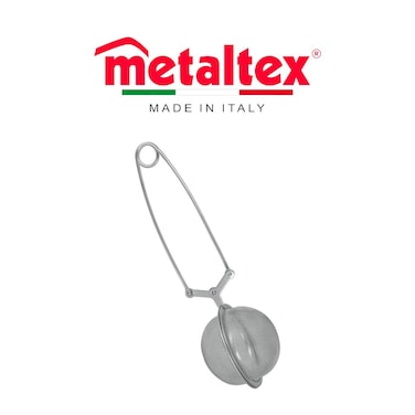 Metaltex Stainless Steel Tea Infuser with Pliers Handle &ndash; 45x150mm Fine Mesh Tea Brewer