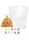 ECVV 100pcs Clear Cellophane Treat Bags with Twist Ties Self Adhesive Cookie Bags Packing Supplies for Party Favor, Candy, Cookie, Popcorn, Dessert, Bakery