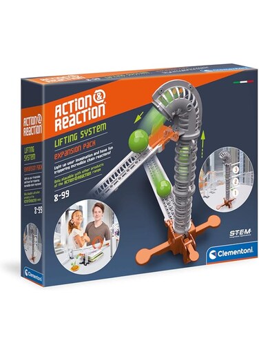 Clementoni 19216 Science Museum Action &amp; Reaction Lifting System Toy for Children and Adults Ages 8 Years Plus, Multi-Coloured