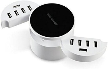 كروني شاحن USB عالمي 10 منافذ USB من سيركل، شاحن ذكي للموبايل والتابلت