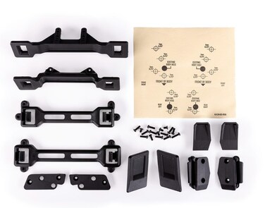 Traxxas Body conversion kit, Slash 2WD (includes frontrear body mounts, latches, hardware(for clipless mounting
