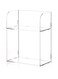 2 Tier Clear Acrylic Bathroom Organizer Shelf for Cosmetic, Perfume, Skincare, Makeup, Toy, Spices, Standing Tabletop Vanity Tray Shelf Multifunctional Sturdy Display Showcase (8''x 4''x 10'')