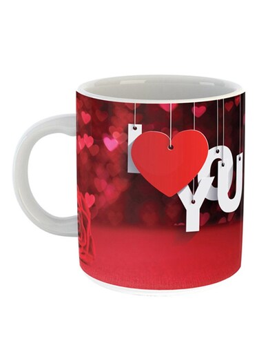I Love You Print Coffee Mug Multicolour