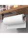 Intertest Tissue holder - self adhesive, matte black tissue holder under kitchen cabinet, upgraded carbon steel kitchen roll holder - lighter but more sturdy than stainless steel!