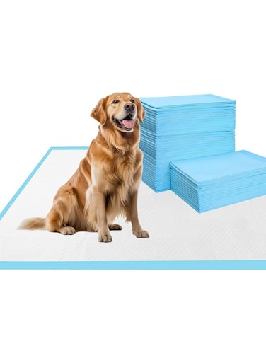 Mumoo Bear Dog and Puppy Pee Pads 80-Count Disposable Pet Pad 24x24 inch Large Waterproof Pet Training Pad Dog Pee Pads Maximum Absorption and Protection(80 PACK-60 * 60CM)